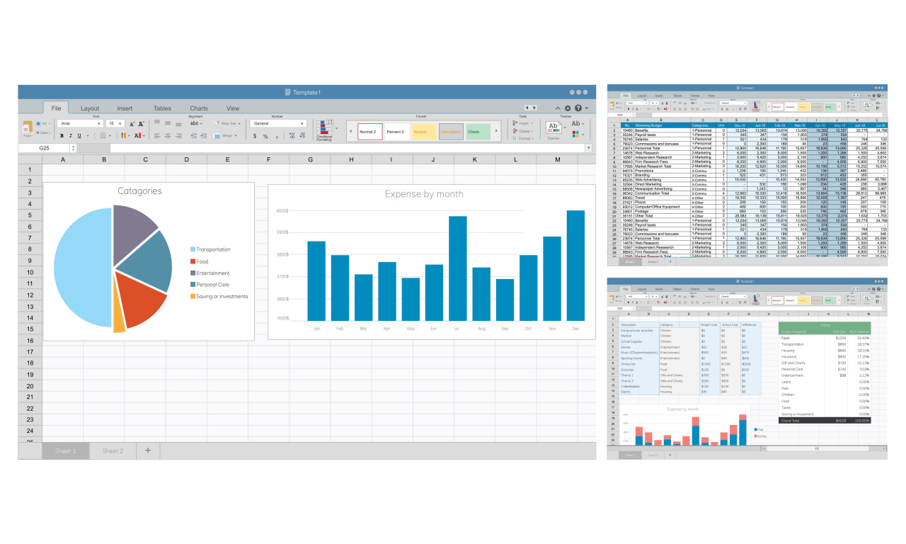 Financial Budgeting Dashboard
